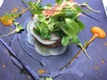 Radish salad on slate