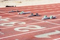 Starting Blocks Royalty Free Stock Photo