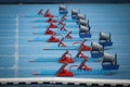 Starting Blocks in Track and Field Royalty Free Stock Photo