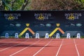 Starting blocs of Invictus games in The Hague stadium