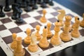 Starting game of old chess Royalty Free Stock Photo