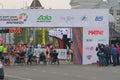 On starting line handbiker. Kazan, Russia