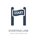 starting line icon in trendy design style. starting line icon isolated on white background. starting line vector icon simple and Royalty Free Stock Photo