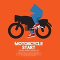 Starting Motorcycle Graphic