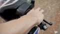 Starting and revving motorcycle throttle