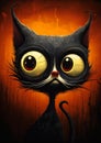 Startled Stray: The Wide-Eyed Adventures of a Black Kitten with