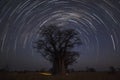 Startrail at Baines campsite Royalty Free Stock Photo