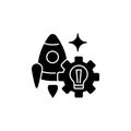 Startup black glyph icon