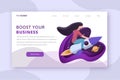 Business booster landing page