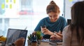 Startup business people in dressed casually brainstorming and working on new project together at office. Royalty Free Stock Photo