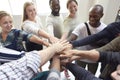 Startup Business People Teamwork Cooperation Hands Together