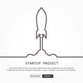 The rocket startup business outline stoke.