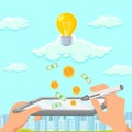 Startup Digital Monetization System Illustration