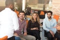 Startup Diversity Teamwork Brainstorming Meeting Concept. Royalty Free Stock Photo