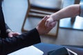 Startup Diversity Teamwork Brainstorming Meeting Concept.Business Team Coworkers Shaking hands after meeting.People Working Royalty Free Stock Photo