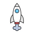 Startup fill inside vector icon which can easily modify or edit