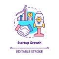 Startup growth concept icon Royalty Free Stock Photo