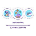 Startup growth concept icon Royalty Free Stock Photo