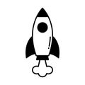 Startup Half Glyph Style vector icon which can easily modify or edit