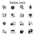 Startup icon set vector illustration graphic design