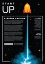 Startup infographic flyer template