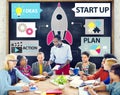 Startup Innovation Planning Ideas Team Success Concept Royalty Free Stock Photo