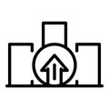 Startup loading icon, outline style Royalty Free Stock Photo