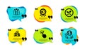 Startup, Love award and Water bottles icons set. Checkbox, Buildings and Delivery service signs. Vector