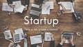Startup New Business Launch Aspirations Strategy Concept
