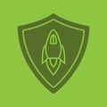 Startup projects protection glyph color icon