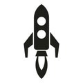 Startup rocket business icon simple vector. Leader vision Royalty Free Stock Photo