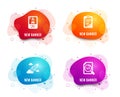 Startup rocket, Checklist and Crane claw machine icons. Search file sign. Vector
