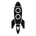 Startup rocket icon simple vector. Digital plant project Royalty Free Stock Photo