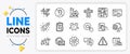 Startup rocket, Reject checklist and 5g internet line icons. For web app. Vector