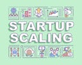 Startup scaling word concepts banner