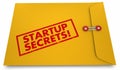 Startup Secrets Yellow Envelope Information Advice