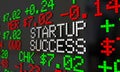 Startup Success IPO Stock Market Ticker Royalty Free Stock Photo