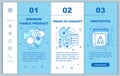 Startup testing onboarding mobile web pages vector template Royalty Free Stock Photo