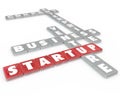 Startup Word Tiles Business Company Enterprise