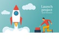 Startup working enterprise.
