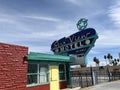 Starview Motel Building with Yellow Doors in the Arts District in Las Vegas Royalty Free Stock Photo