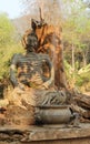 Starving Buddha statue Royalty Free Stock Photo