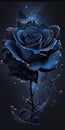 stary purple Rose flower, splash arts, aesthetic for Tshirt design, highly detailed.