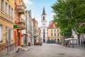 Stary Rynek square in Zielona Gora, Polnad Royalty Free Stock Photo