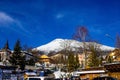 Stary Smokovec, Slovakia - January 01, 2020: The popular ski resort in Tatranska Lomnica, High Tatras at winter Royalty Free Stock Photo