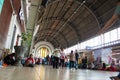 Stasiun kota old train station in Jakarta Indonesia dutch colonial building inside the ceiling