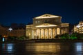 The State Academic Bolshoi Theatre of Russia in Moscow Royalty Free Stock Photo