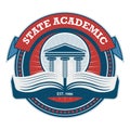 State academic logo design