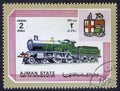 STATE AJMAN - CIRCA 1972: locomotive, series, circa 1972