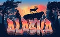 A Cool Genuine Wildstyle Graffiti Name Design - Alaska